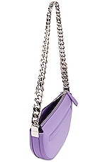 Burberry Mini Zip Olympia Bag in Soft Violet, view 5, click to view large image.
