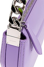 Burberry Mini Zip Olympia Bag in Soft Violet, view 7, click to view large image.