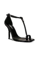 Burberry Stefanie Sandals in Black, view 2, click to view large image.