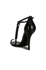 Burberry Stefanie Sandals in Black, view 3, click to view large image.