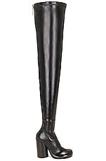 Burberry LF Style 110 Heeled Boot in Black, view 1, click to view large image.