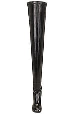 Burberry LF Style 110 Heeled Boot in Black, view 4, click to view large image.