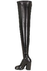 Burberry LF Style 110 Heeled Boot in Black, view 5, click to view large image.