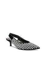 Burberry Malinda 40 Crystal Pump in Black & Crystal, view 2, click to view large image.