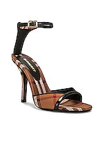 Burberry Wendy Sandal in Dark Birch Brown, view 2, click to view large image.