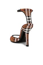 Burberry Wendy Sandal in Dark Birch Brown, view 3, click to view large image.