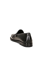 Burberry Vintage Check Loafer in Black, view 3, click to view large image.