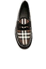 Burberry Vintage Check Loafer in Black, view 4, click to view large image.