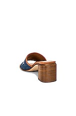 Burberry Wilma Sandal in Tan & Denim, view 3, click to view large image.
