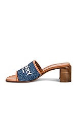 Burberry Wilma Sandal in Tan & Denim, view 5, click to view large image.