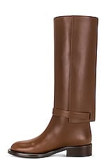 Burberry Emmett Tall Boot in Pine Cone Brown, view 5, click to view large image.