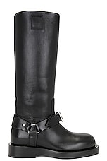 Burberry Saddle Boot in Black, view 1, click to view large image.