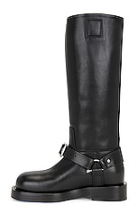 Burberry Saddle Boot in Black, view 5, click to view large image.