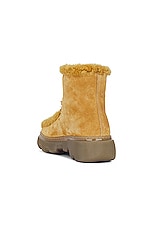 Burberry Mavis Boot in Manilla & Amber Yellow, view 3, click to view large image.