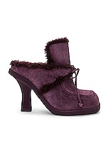 Burberry Lawrence Mule in Aubergine, view 1, click to view large image.