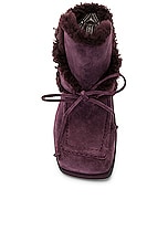 Burberry Lawrence Mule in Aubergine, view 4, click to view large image.