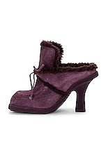 Burberry Lawrence Mule in Aubergine, view 5, click to view large image.