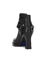Burberry Stirrup Low Bootie in Black, view 3, click to view large image.