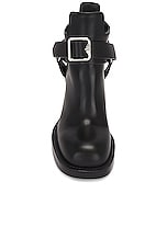 Burberry Stirrup Low Bootie in Black, view 4, click to view large image.