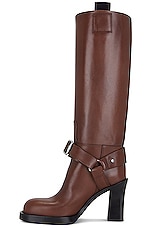Burberry Stirrup High Boot in Walnut, view 5, click to view large image.