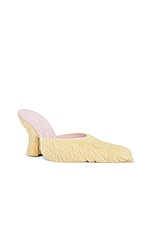 Burberry Fluffy Mule in Daffodil, view 2, click to view large image.