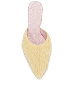 Burberry Fluffy Mule in Daffodil, view 4, click to view large image.