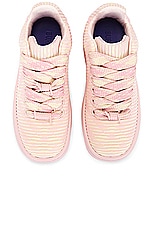 Burberry Knit Sneaker in Cameo IP Check, view 4, click to view large image.