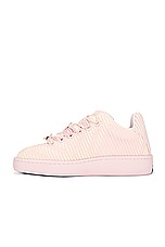 Burberry Knit Sneaker in Cameo IP Check, view 5, click to view large image.