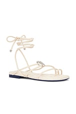 Burberry Ivy Shield Sandal in Soap, view 2, click to view large image.