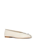 Burberry Sadler Zip Flat in Soap, view 2, click to view large image.
