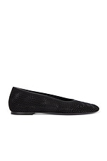 Burberry Mesh Ballerina Flat in Black, view 1, click to view large image.