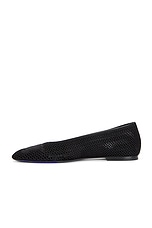 Burberry Mesh Ballerina Flat in Black, view 5, click to view large image.