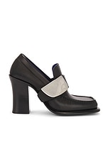 Burberry London Shield Pump in Black, view 1, click to view large image.