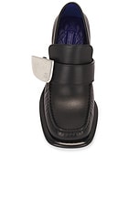 Burberry London Shield Pump in Black, view 4, click to view large image.