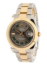 FWRD Renew Bob's Watches Rolex Datejust Ii 116333 in Stainless Steel, 18K Yellow Gold, & Dark Rhodium, view 1, click to view large image.