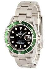 Bob's Watches x FWRD Renew Rolex Submariner 16610V Kermit in Stainless Steel & Kermit Green, view 1, click to view large image.