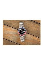 Bob's Watches x FWRD Renew Rolex Gmt-Master Ii Ref 16710T Pepsi in Stainless Steel, Red, & Blue, view 3, click to view large image.