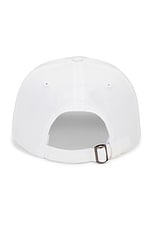 By Parra Script Logo 6 Panel Hat in White, view 2, click to view large image.