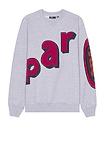 By Parra Loudness Crewneck in Heather Grey, view 1, click to view large image.