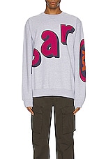 By Parra Loudness Crewneck in Heather Grey, view 3, click to view large image.