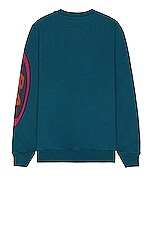 By Parra Loudness Crewneck in Coral Blue, view 2, click to view large image.