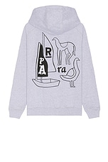 By Parra Riddle Hooded Sweatshirt in Heather Grey, view 1, click to view large image.