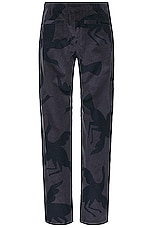 By Parra Clipped Wings Corduroy Pants in Greyish Blue, view 2, click to view large image.