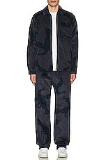 By Parra Clipped Wings Corduroy Pants in Greyish Blue, view 6, click to view large image.