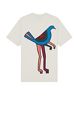 By Parra Pigeon Legs T-shirt in Light Grey, view 1, click to view large image.