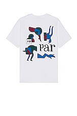 By Parra Rug Pull T-shirt in White, view 1, click to view large image.