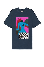 By Parra Distortion Table T-shirt in Navy Blue, view 1, click to view large image.