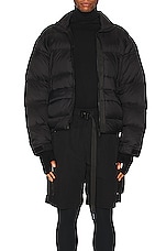 C2H4 Lightweight Down Jacket in Black, view 3, click to view large image.