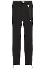 C2H4 Stai Buckle Track Pants in Black, view 1, click to view large image.