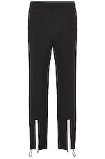 C2H4 Stai Buckle Track Pants in Black, view 2, click to view large image.
